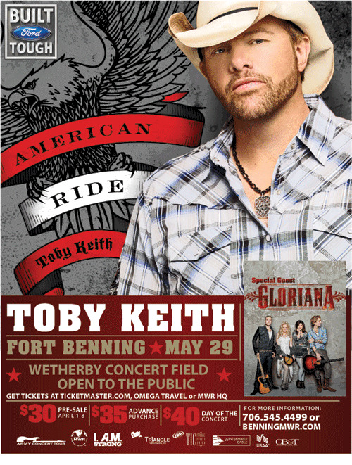 Toby Keith in Concert at Fort Benning