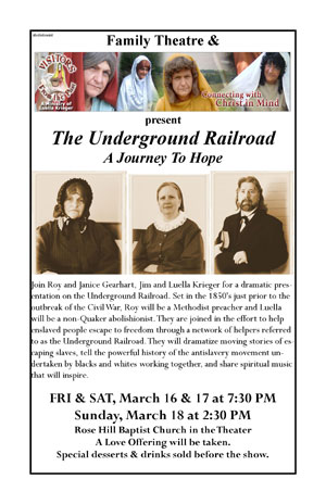 Family Theatre presents The Underground Railroad