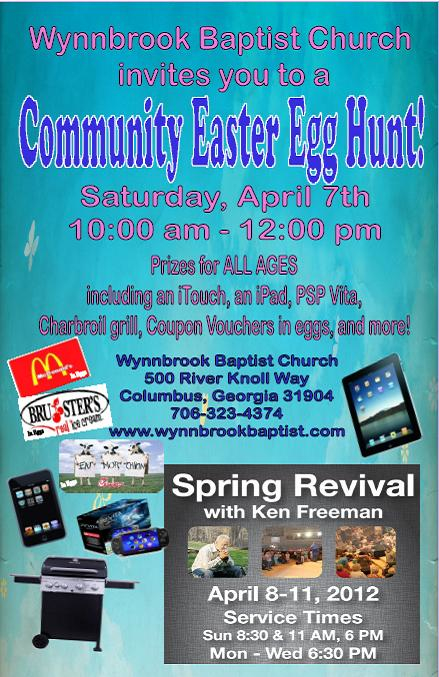 Easter egg “The Big Hunt” at Wynnbrook Baptist