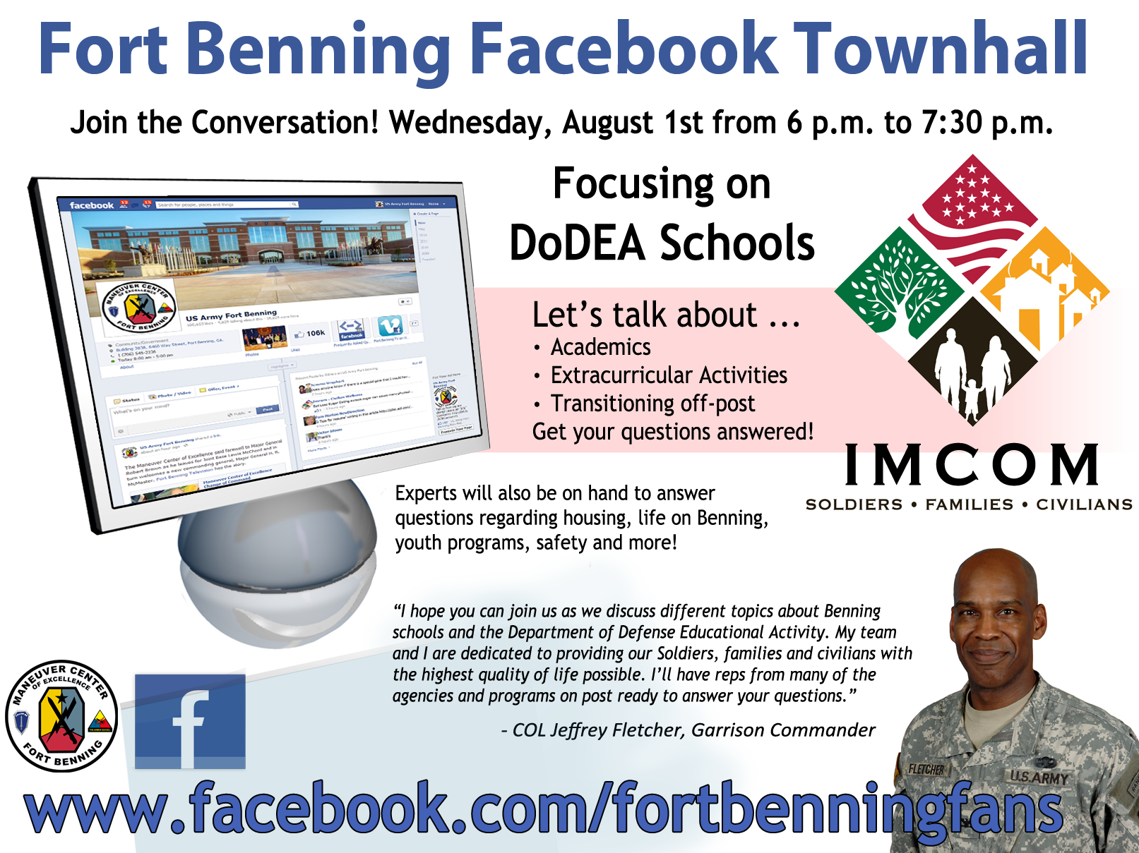 Fort Benning Facebook Townhall