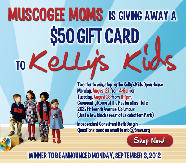 Giveaway: $50 Kelly’s Kids gift card