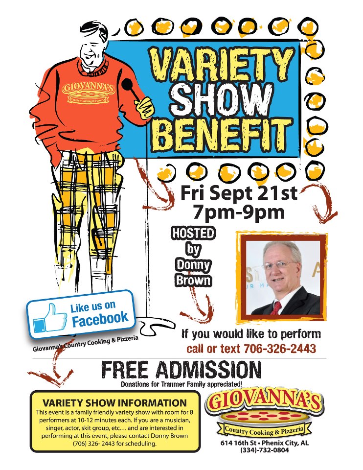 Music and Variety Benefit Show for the Tranmer Family