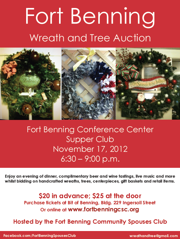 Fort Benning Wreath and Tree Auction