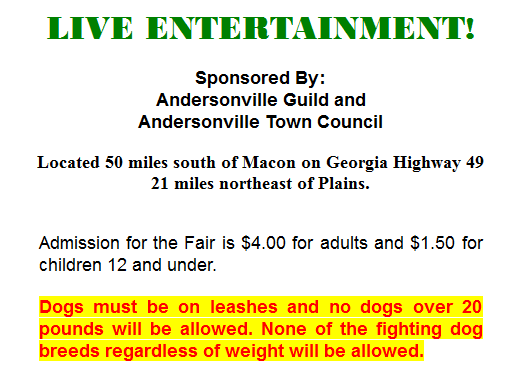 37th Annual Andersonville Historic Fair