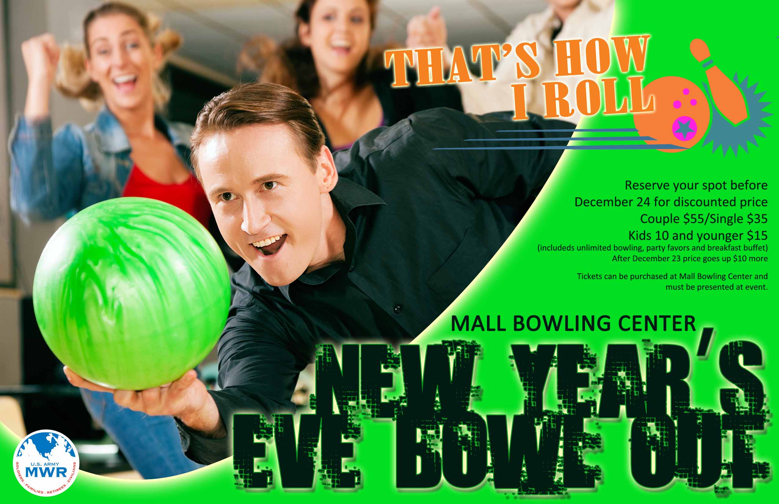 New Year’s Eve Bowl Out @ Ft. Benning’s Mall Bowling Center