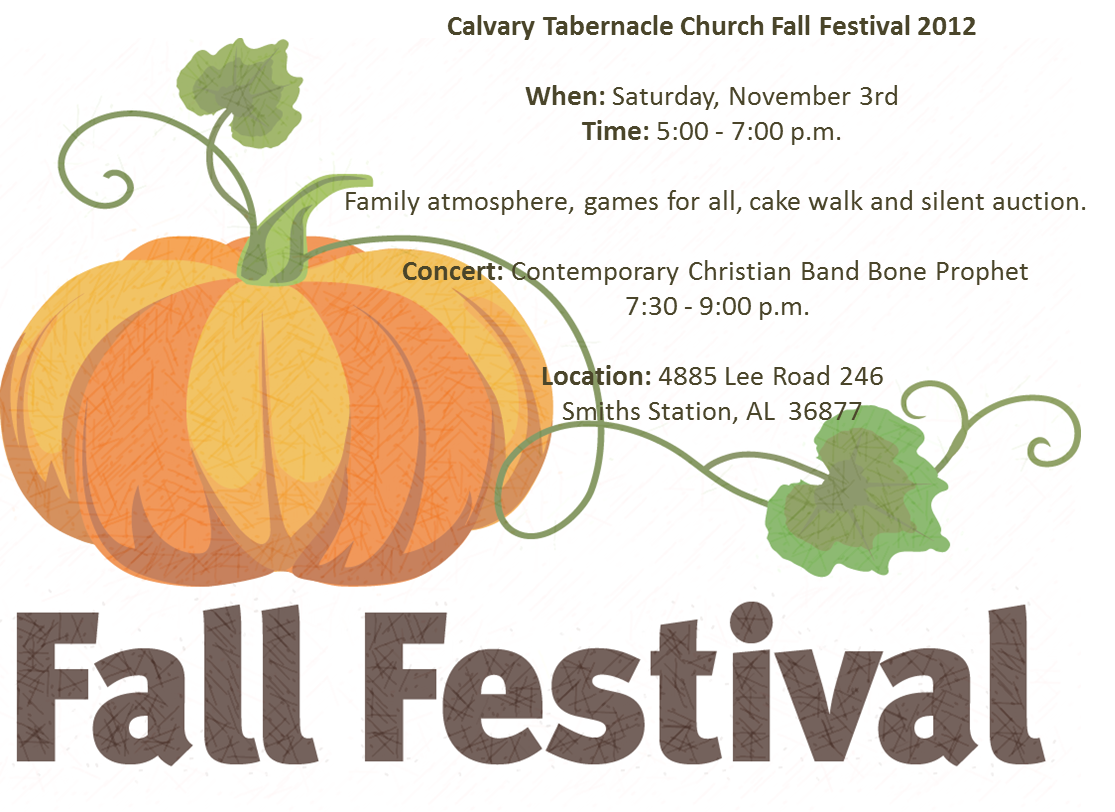 Calvary Tabernacle Church Fall Festival