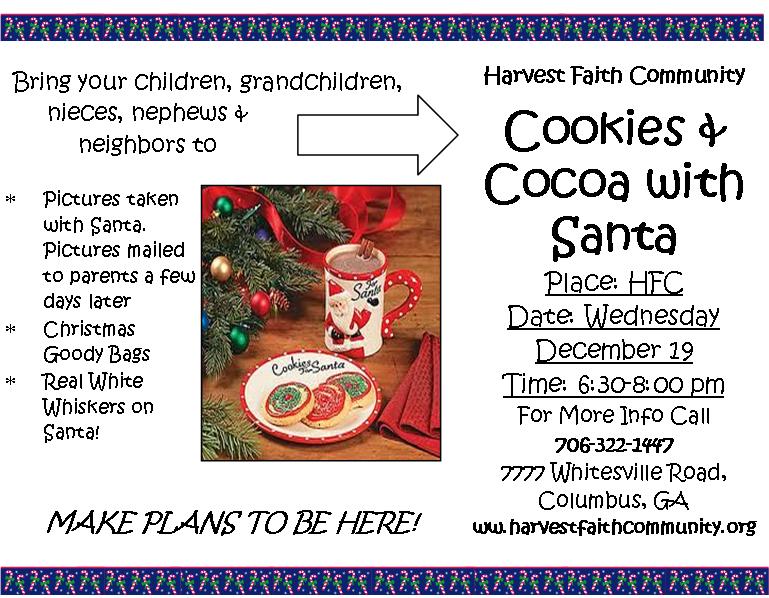 Cookie & Cocoa with Santa @ Harvest Faith Community Nazarene