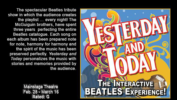 “Yesterday And Today” The Interactive Beatles Experience @ The Springer Opera House