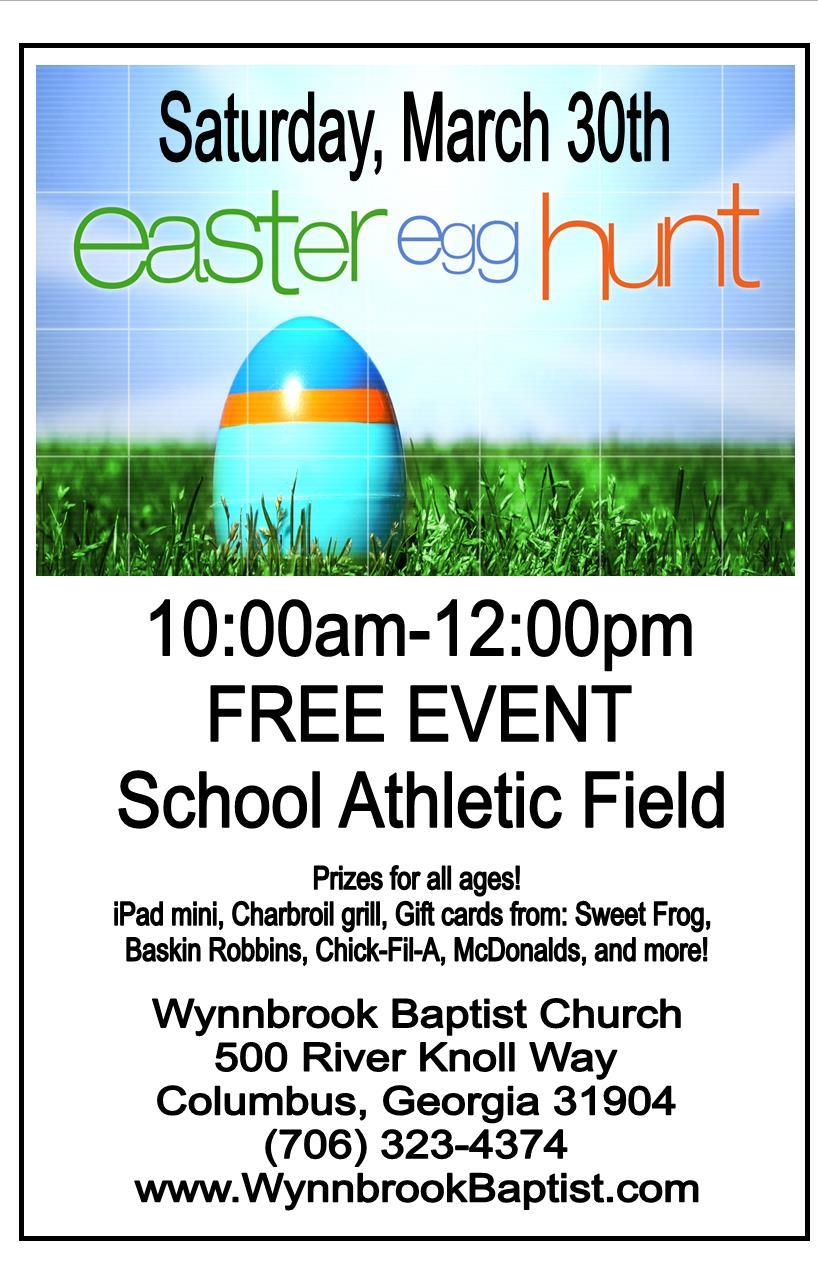Easter Egg Hunt at Wynnbrook Baptist Church