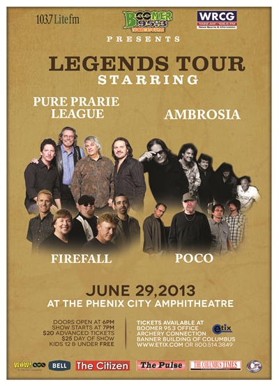 Legends Tour Concert at the Phenix City Amphitheater