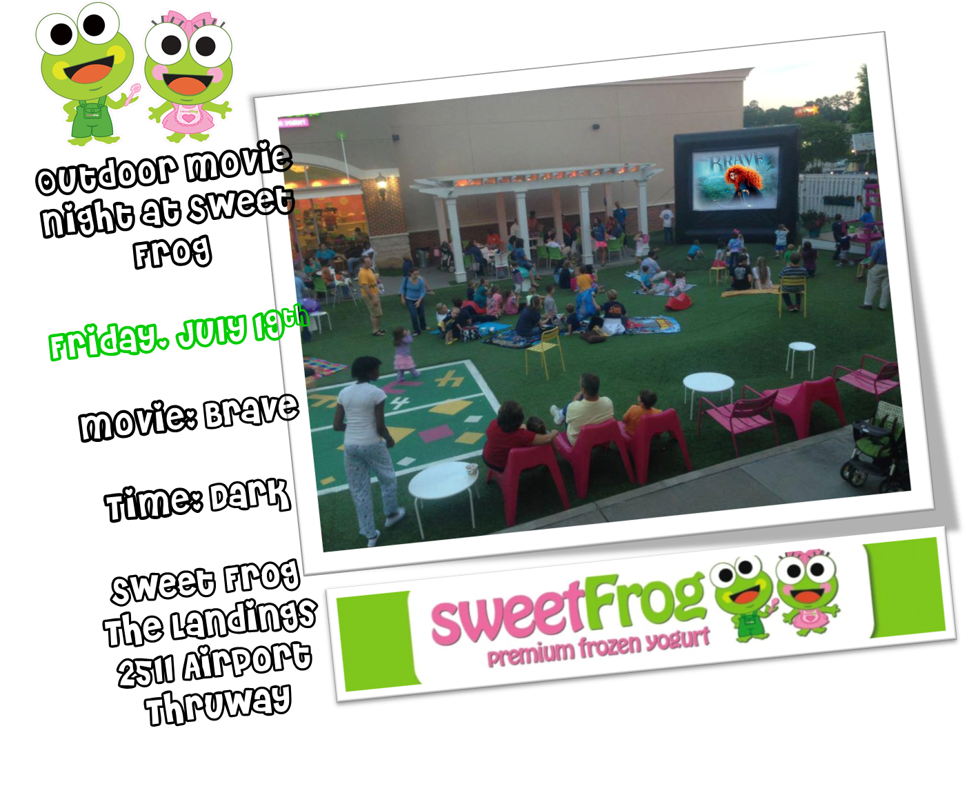 Outdoor Movie Night at Sweet Frog: Brave