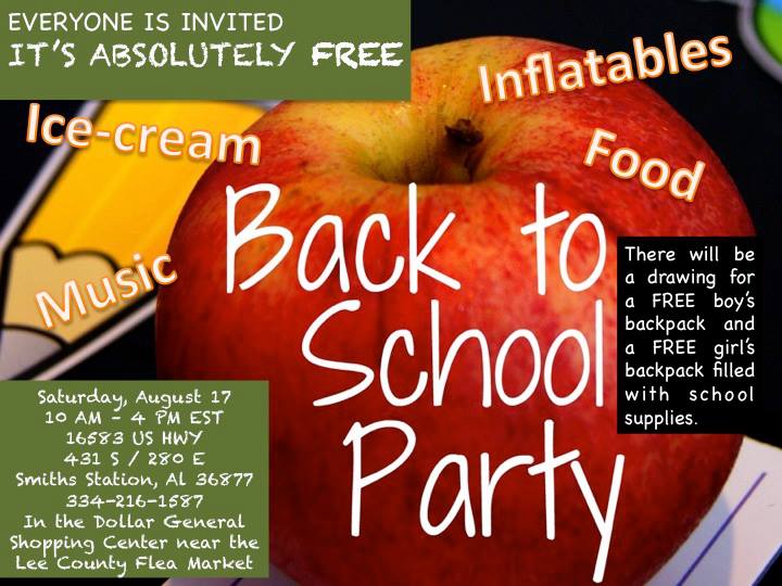 Back To School Party at Grace Community Church