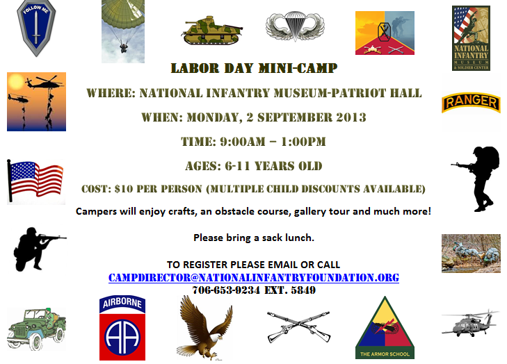 Labor Day Mini Camp at the National Infantry Museum