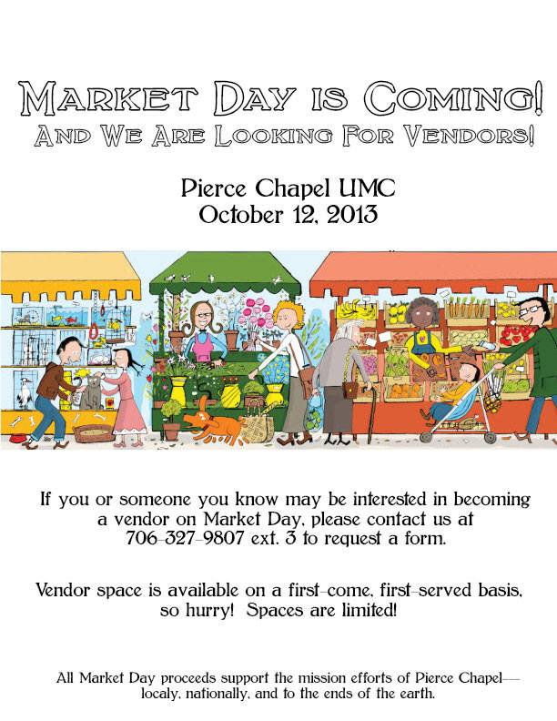 Pierce Chapel UMC’s Market Day