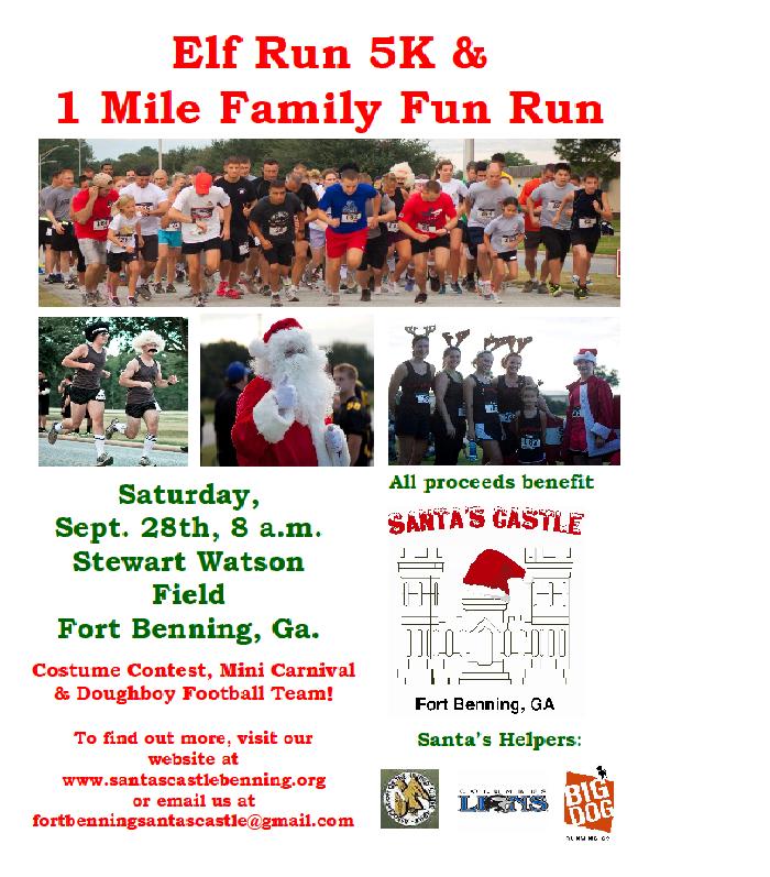 (Ft. Benning) Santa’s Castle 7th Annual Elf 5K and 1 Mile Fun Run
