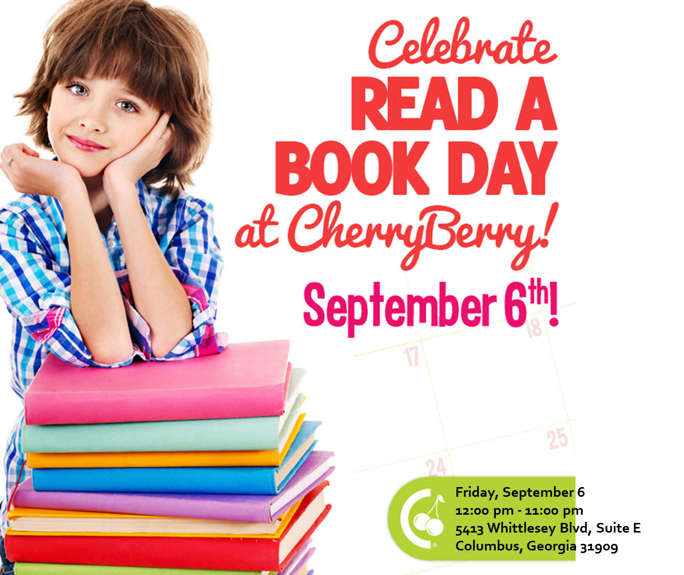 Celebrate Read a Book Day at CherryBerry