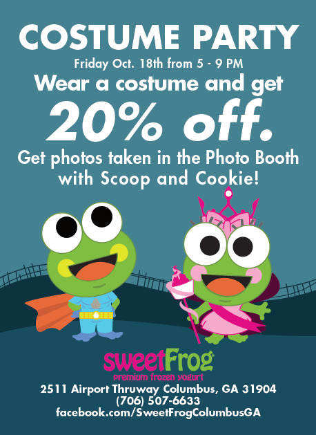 Costume Party at Sweet Frog in The Landings