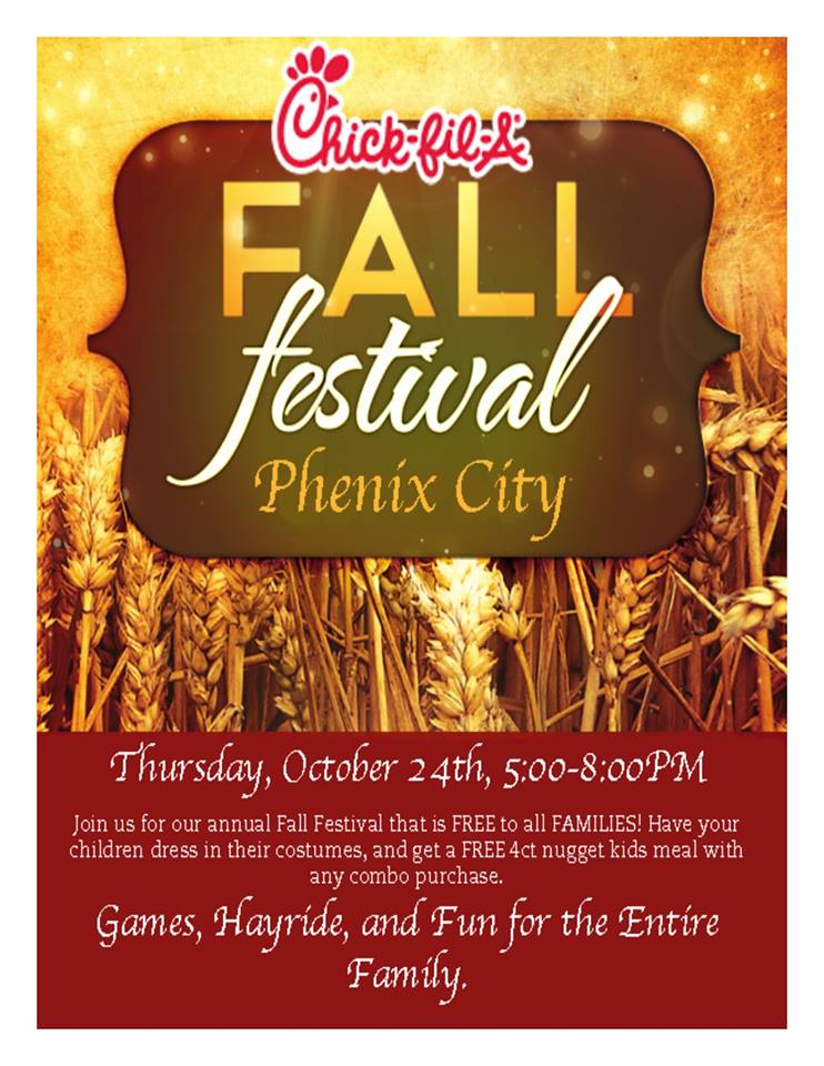 FREE Fall Festival at Chick-Fil-A Phenix City