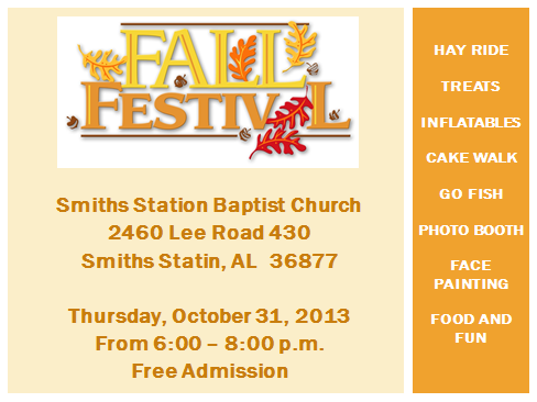 Fall Festival at Smiths Station Baptist Church