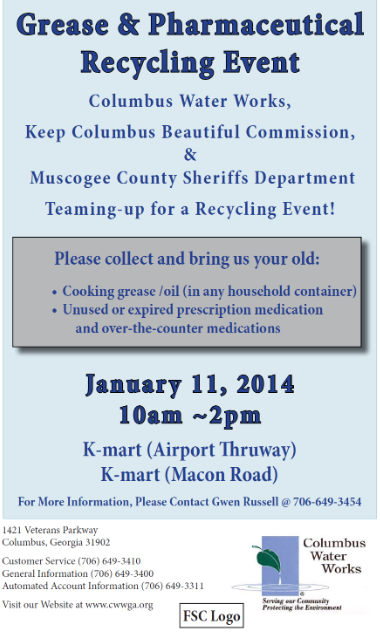 Grease & Pharmaceutical Recycling Event