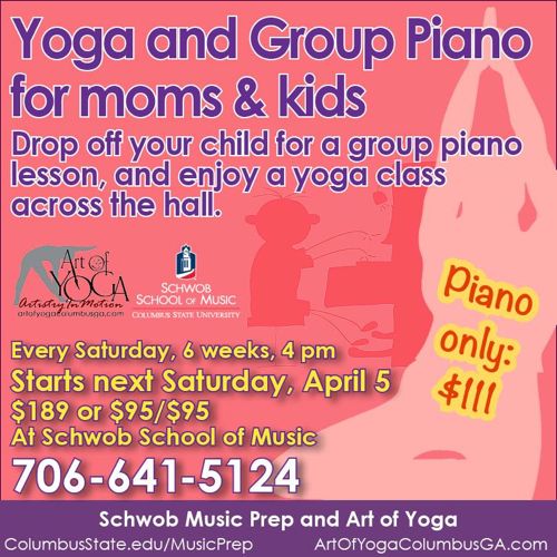 Yoga and Group Piano for Moms and Kids