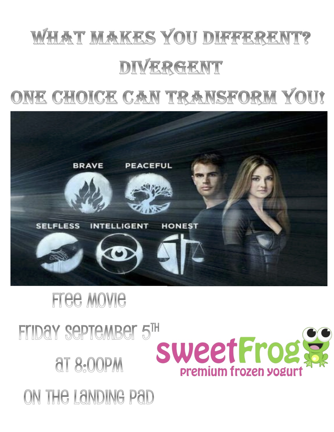 Sweet Frog Movie Night “Divergent”