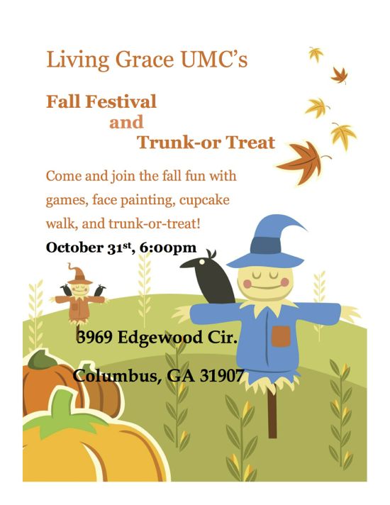 Living Grace UMC Fall Festival and Trick-or-Trunk