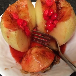 red hot baked apples