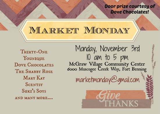 November Market Monday at MaGraw Village
