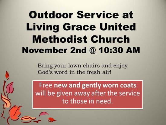 Outdoor Service and Coat Giveaway