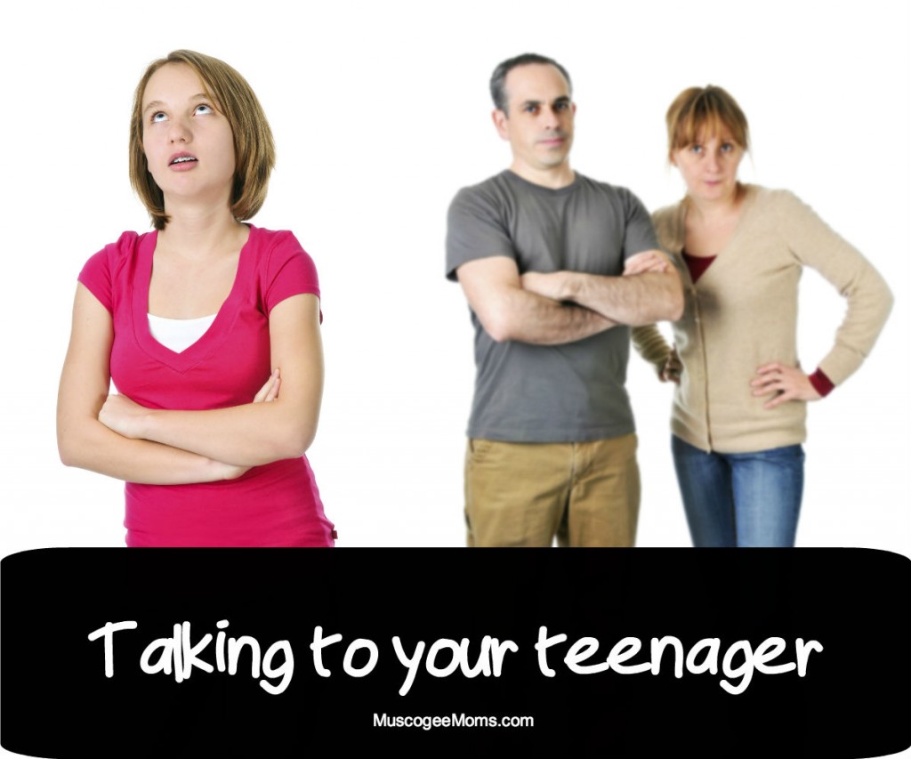 talking to teenager